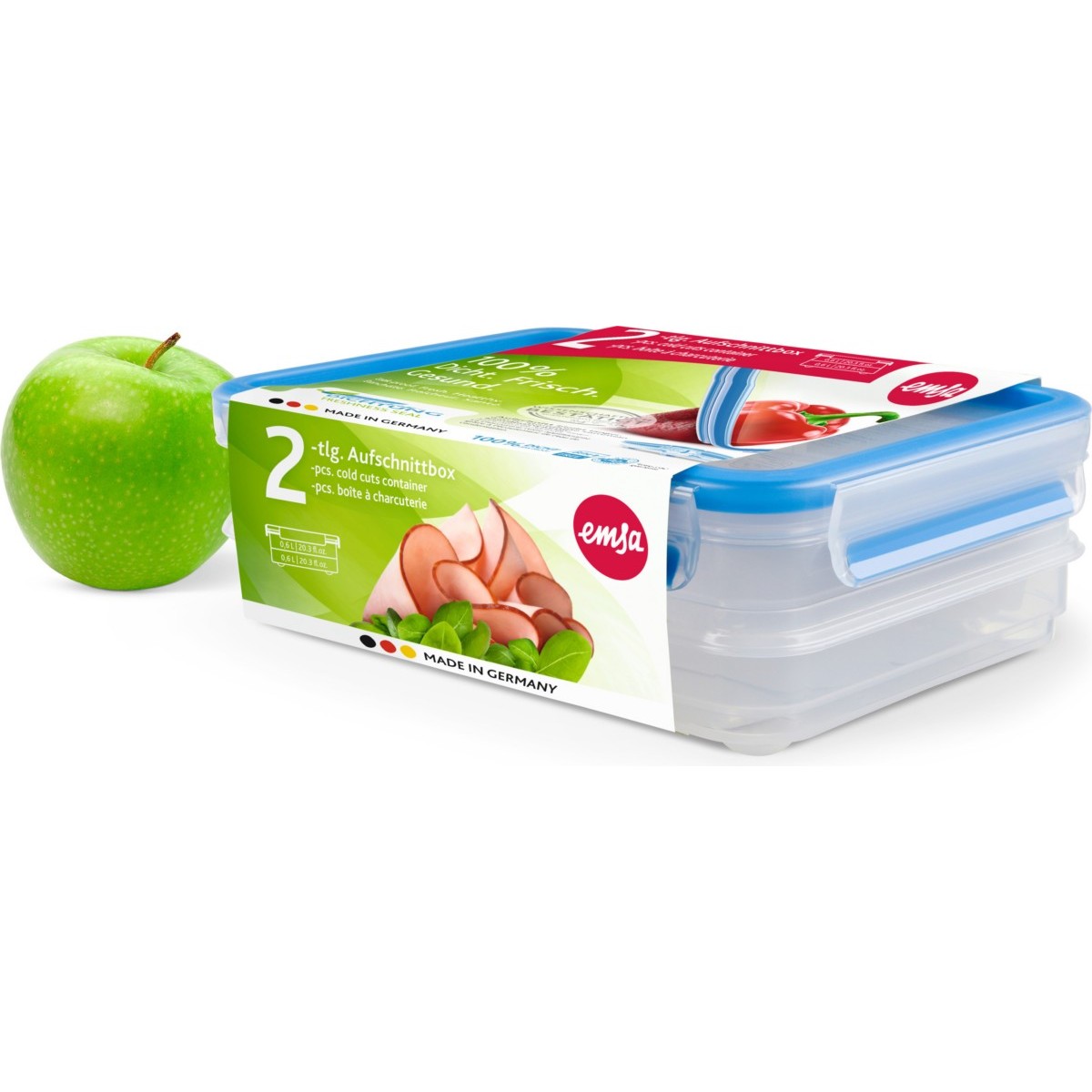Aufschnittbox-Set CLIP CLOSE 2x0,6l