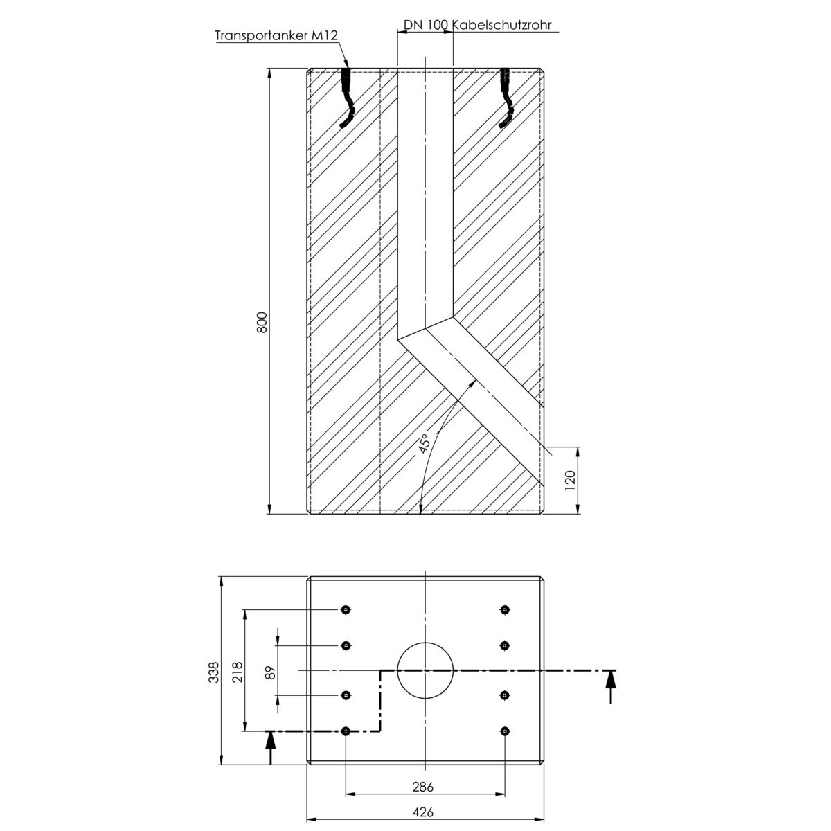 Fertigfundament aus Beton EMC9999