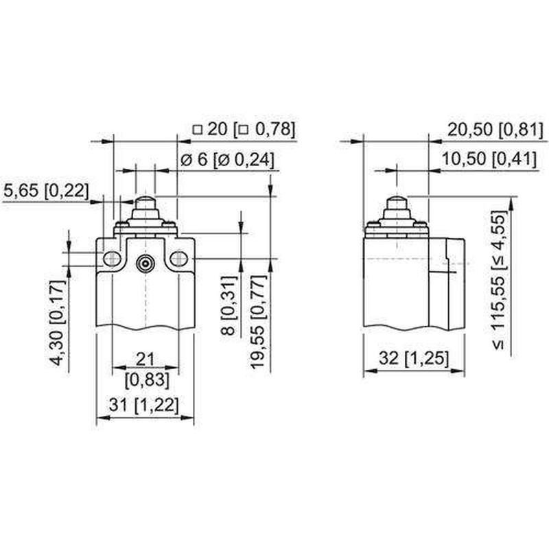 Sprungschalter 8060/2-2-W-60