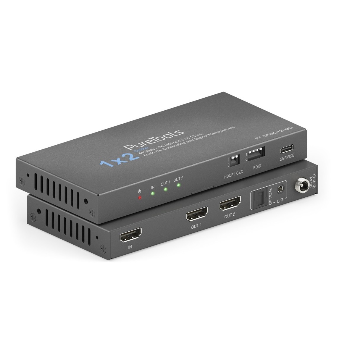 HDMI2.1 Splitter 1x2 PT-SP-HD12-48G