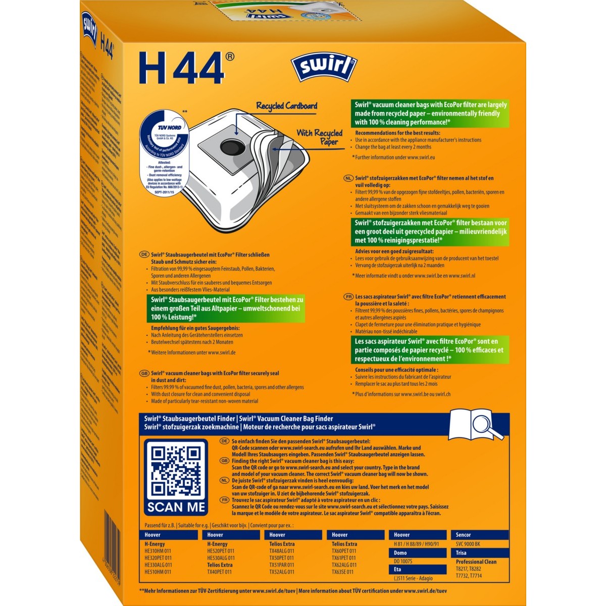 Staubbeutel H 44 EcoPor VE4