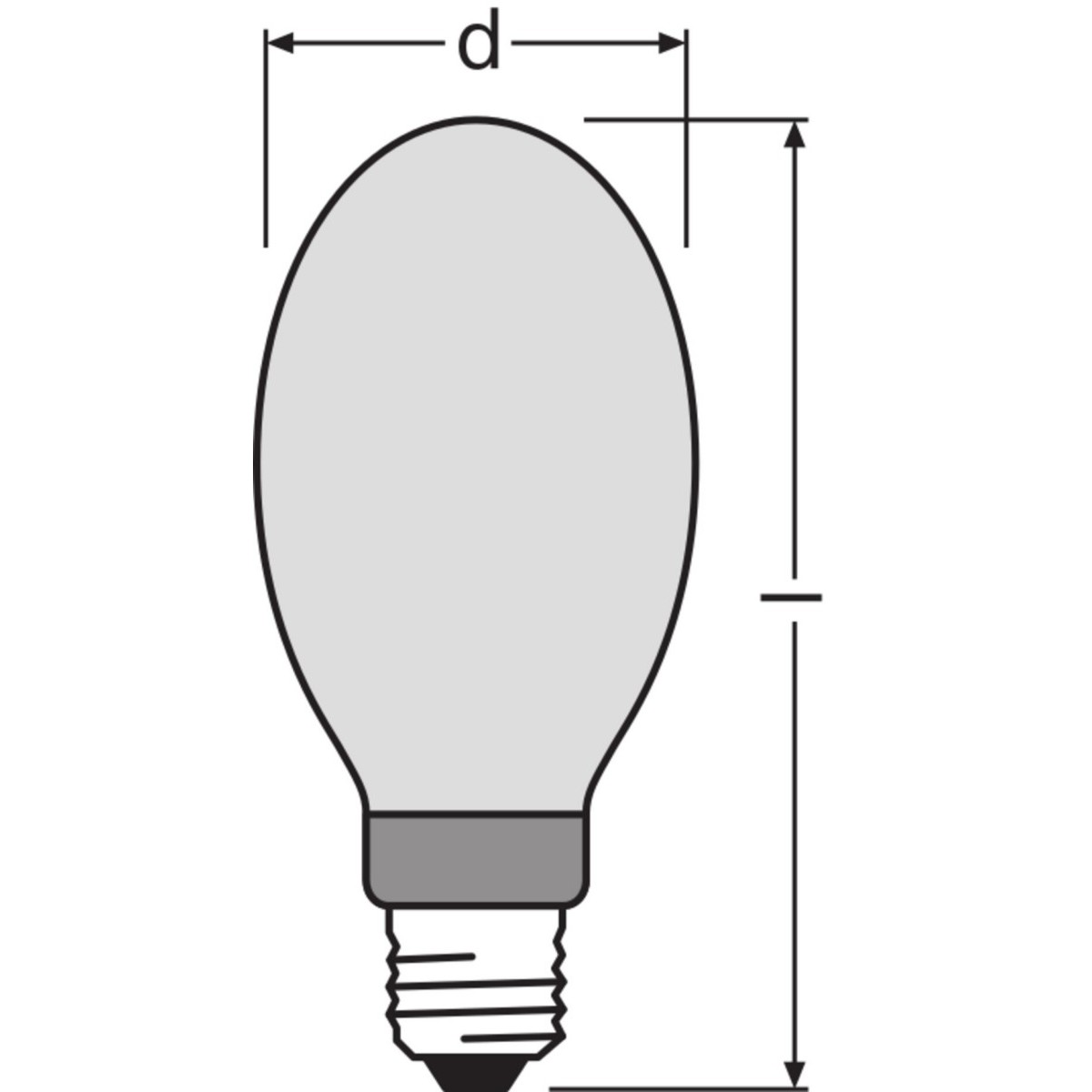 Hochdruck-Entladungslampe HQI-E 400/N COAT E40