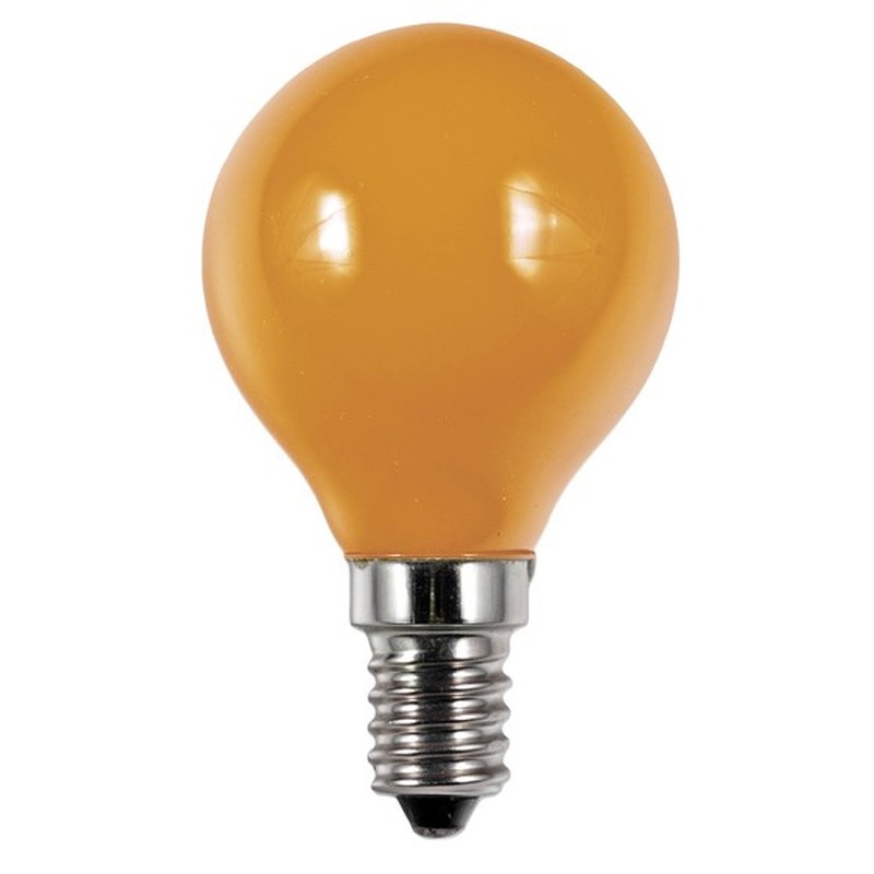 LED-Tropfenlampe E14 45x75mm 220-240V orange 36764