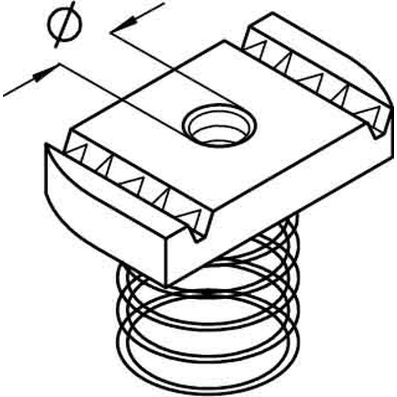 Ankermutter AMF 22 M8F
