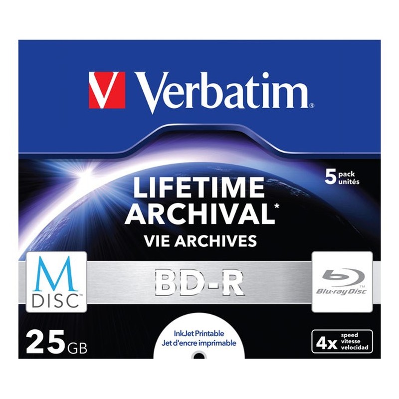 M-DISC BD-R 25GB/1-4x 43823 (VE5)