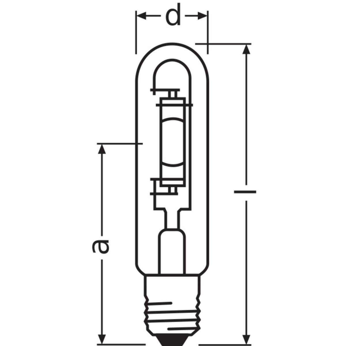 Halogenmetalldampflampe HQI-T 400/N E40 12X1