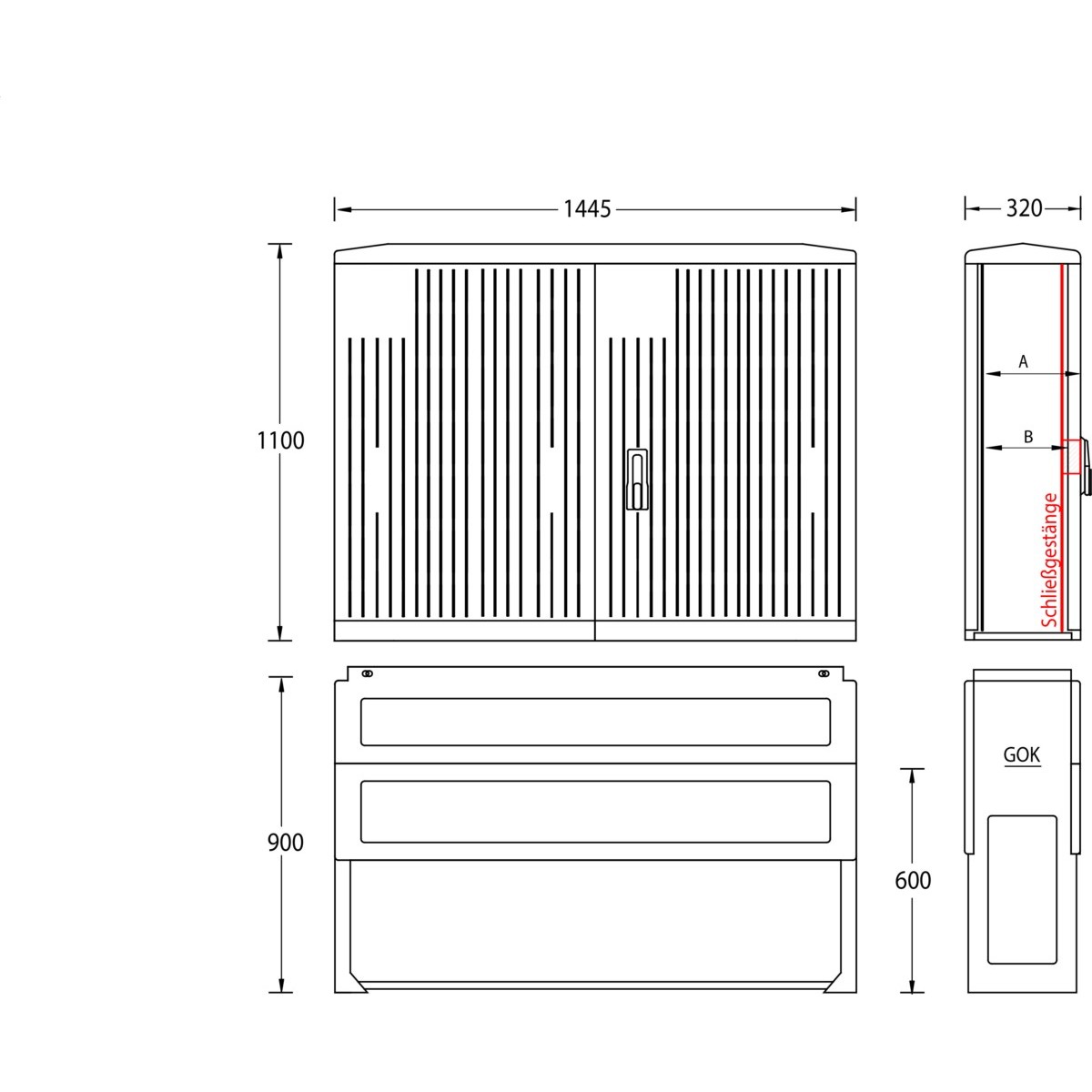 Normschrank IP44 A130-1100