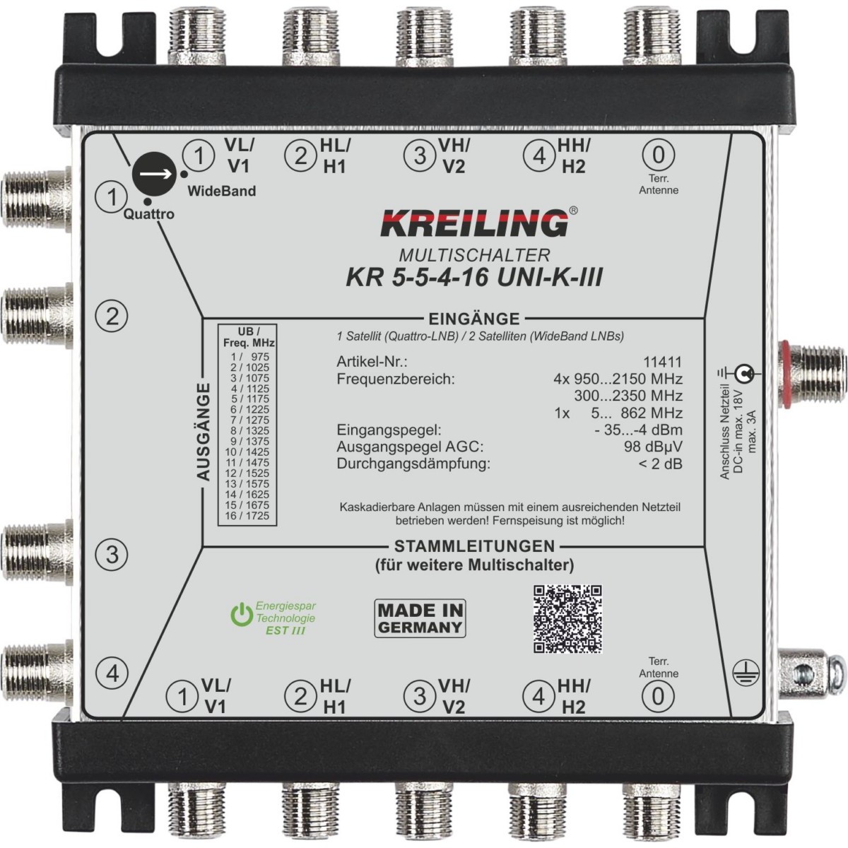 Unicable Kaskaden-MS KR 5-5-4-16 UNI-K