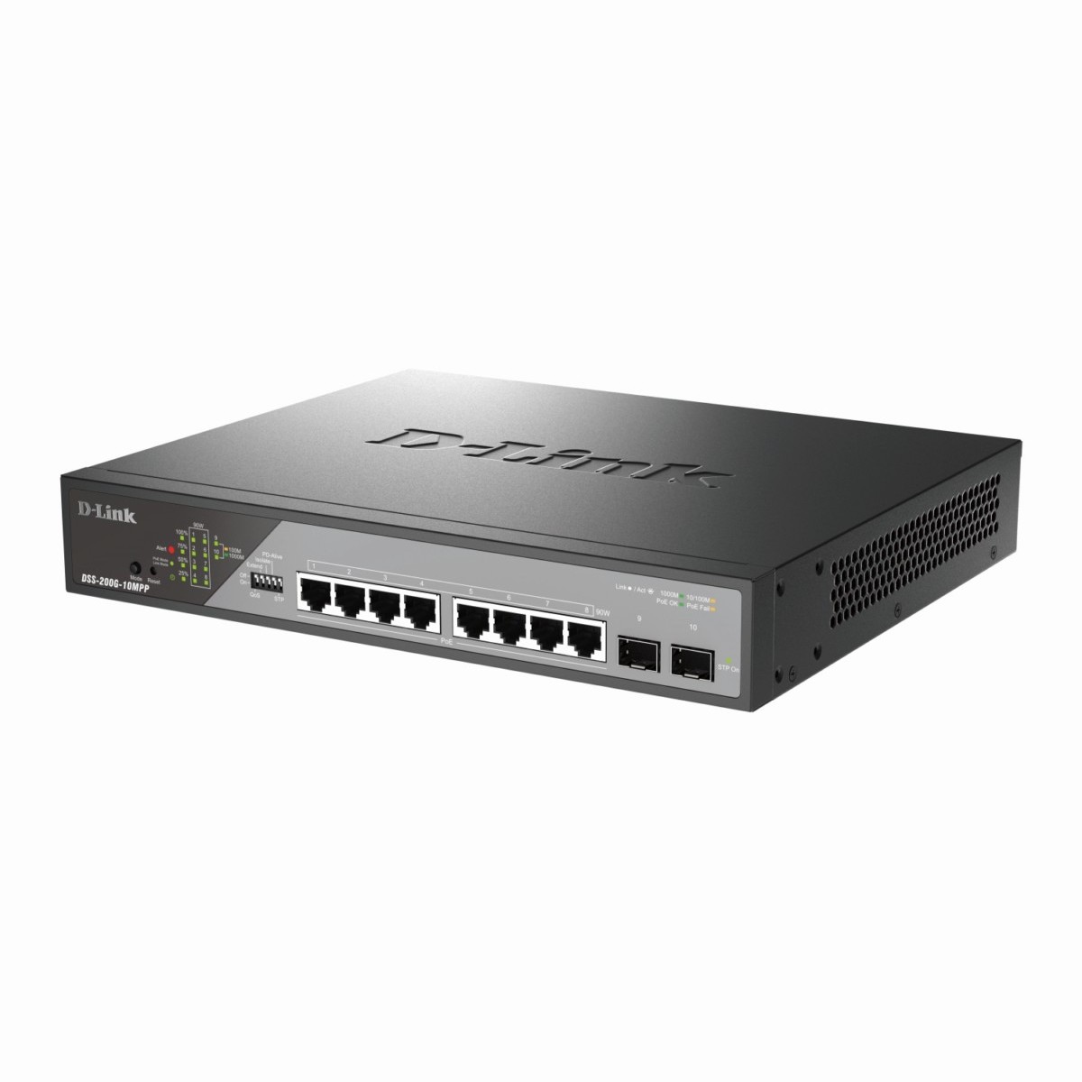10-Port Gigabit Switch DSS-200G-10MPP/E