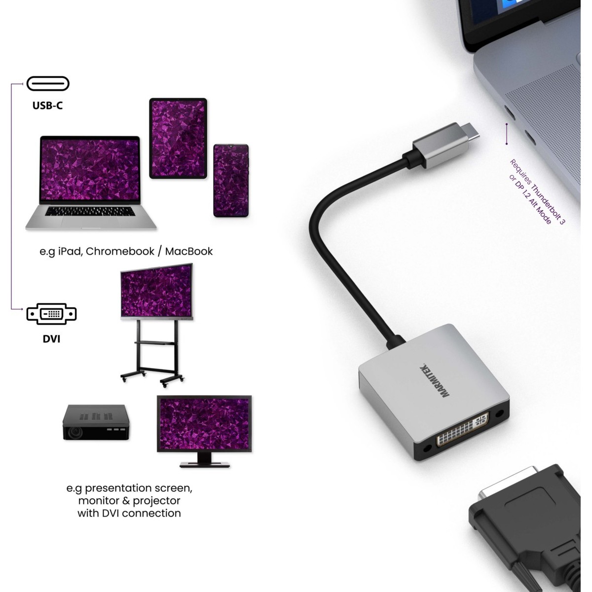 Adapter USB Typ C MARMITEK ConUSB-C/DV