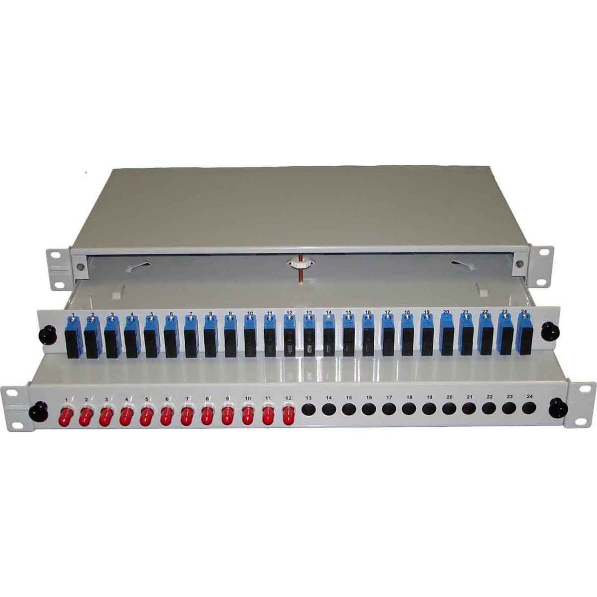 Panel 12xSCD/ST ohne Pigt. BX-A-12-SS O.PGT.