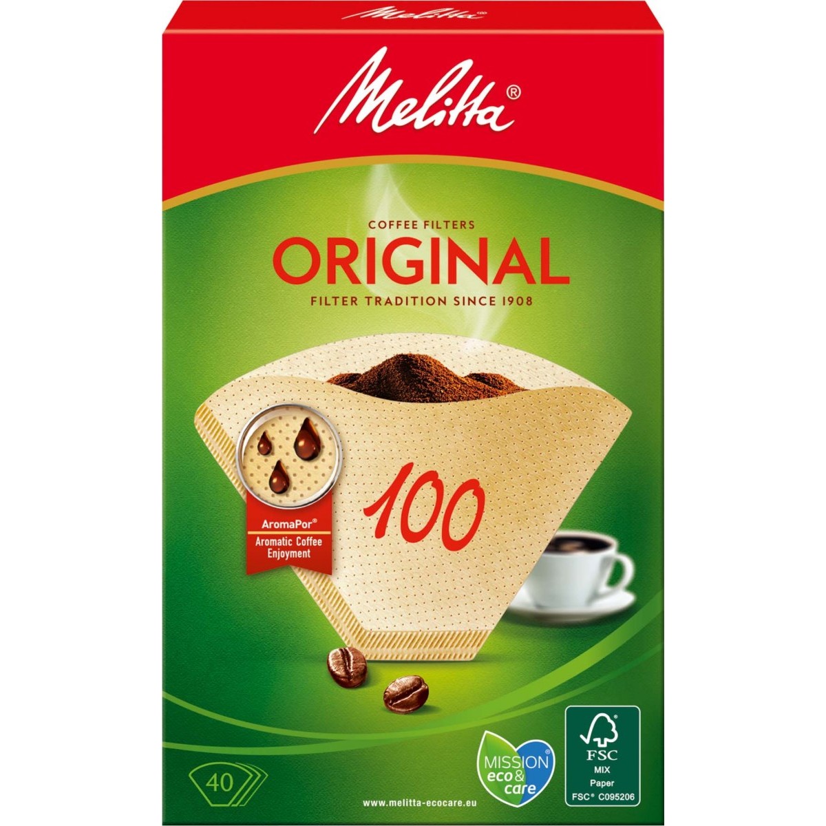 Filtertüten 100/40 naturbr(VE40)
