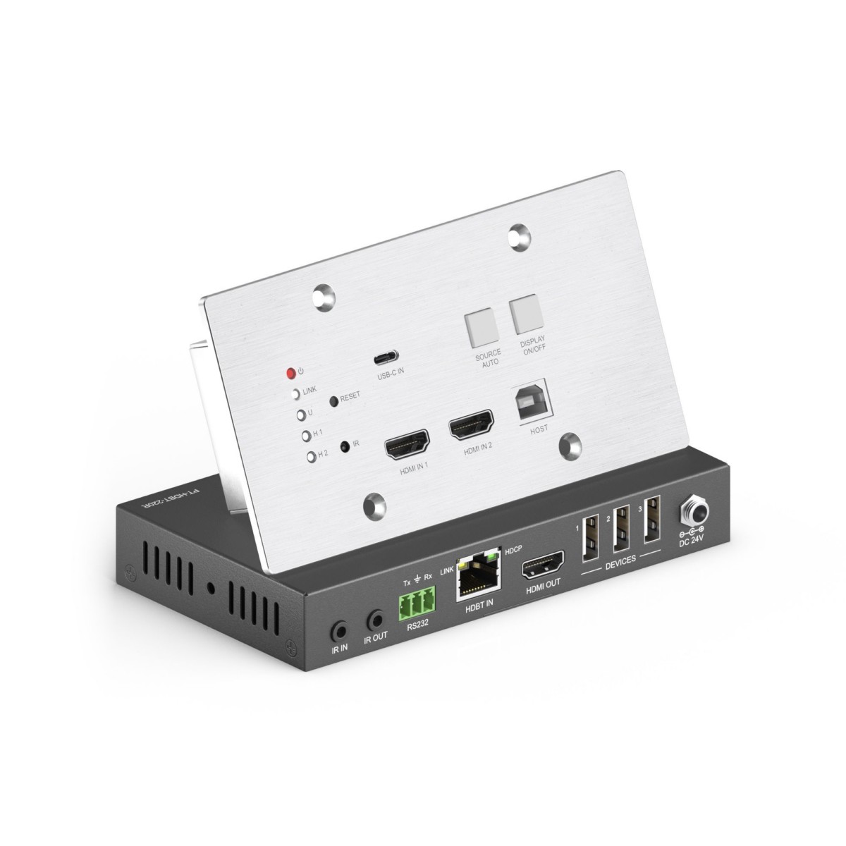 HDBaseT Wall Plate Ext.Set PT-HDBT-220WP
