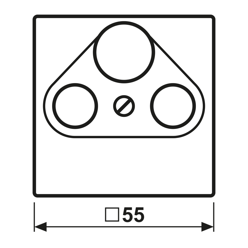 Abdeckung alu A 561 PLSAT AL