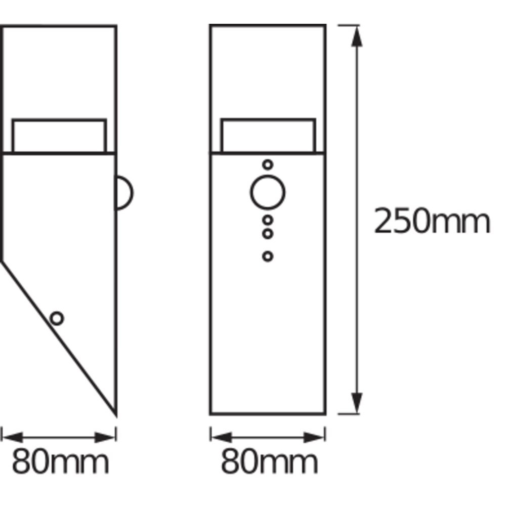 LED-Wandleuchte m. BWM ENDURA#4058075474192