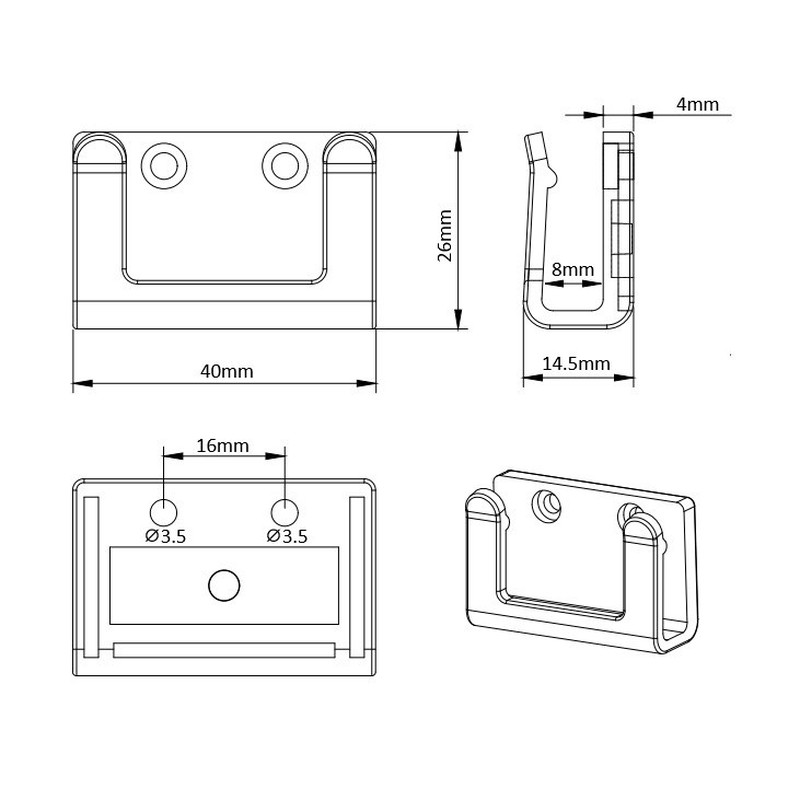 Montageclip Lichtschlauch 146927