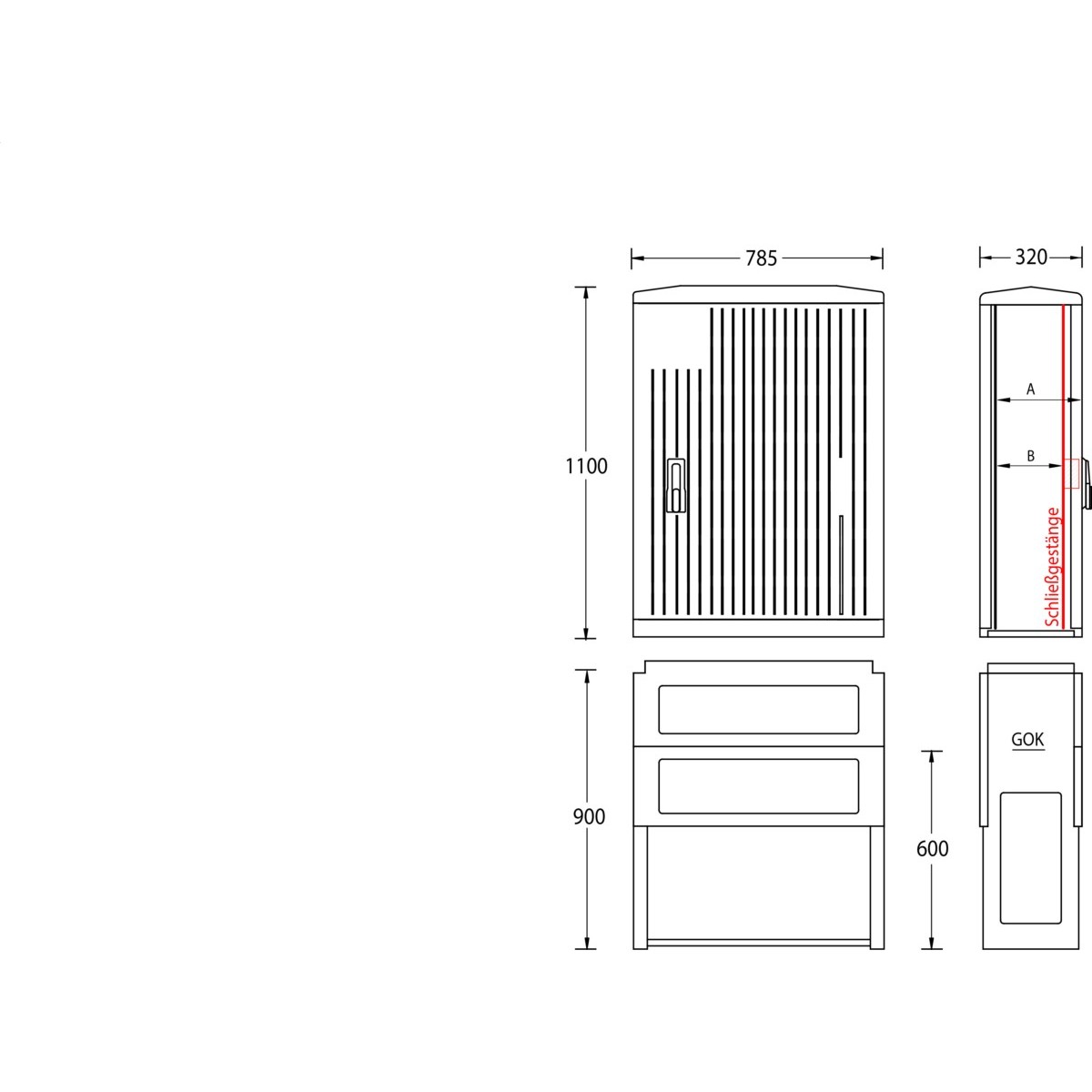 Normschrank IP44 A100-1100