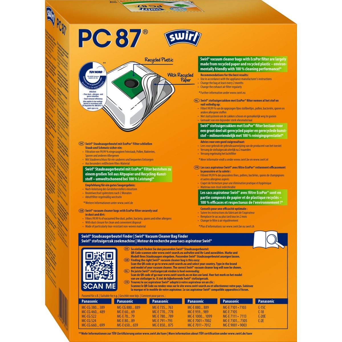 Staubbeutel PC 87(PC90)EcoPorVE4