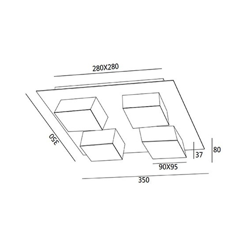 LED-Deckenleuchte 3601-84-282