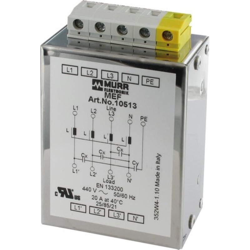 Netzentstörfilter MEF 3/1 N 6A T