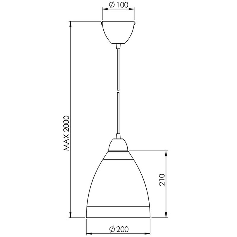Pendelleuchte E27 max.60W 2907-44-102