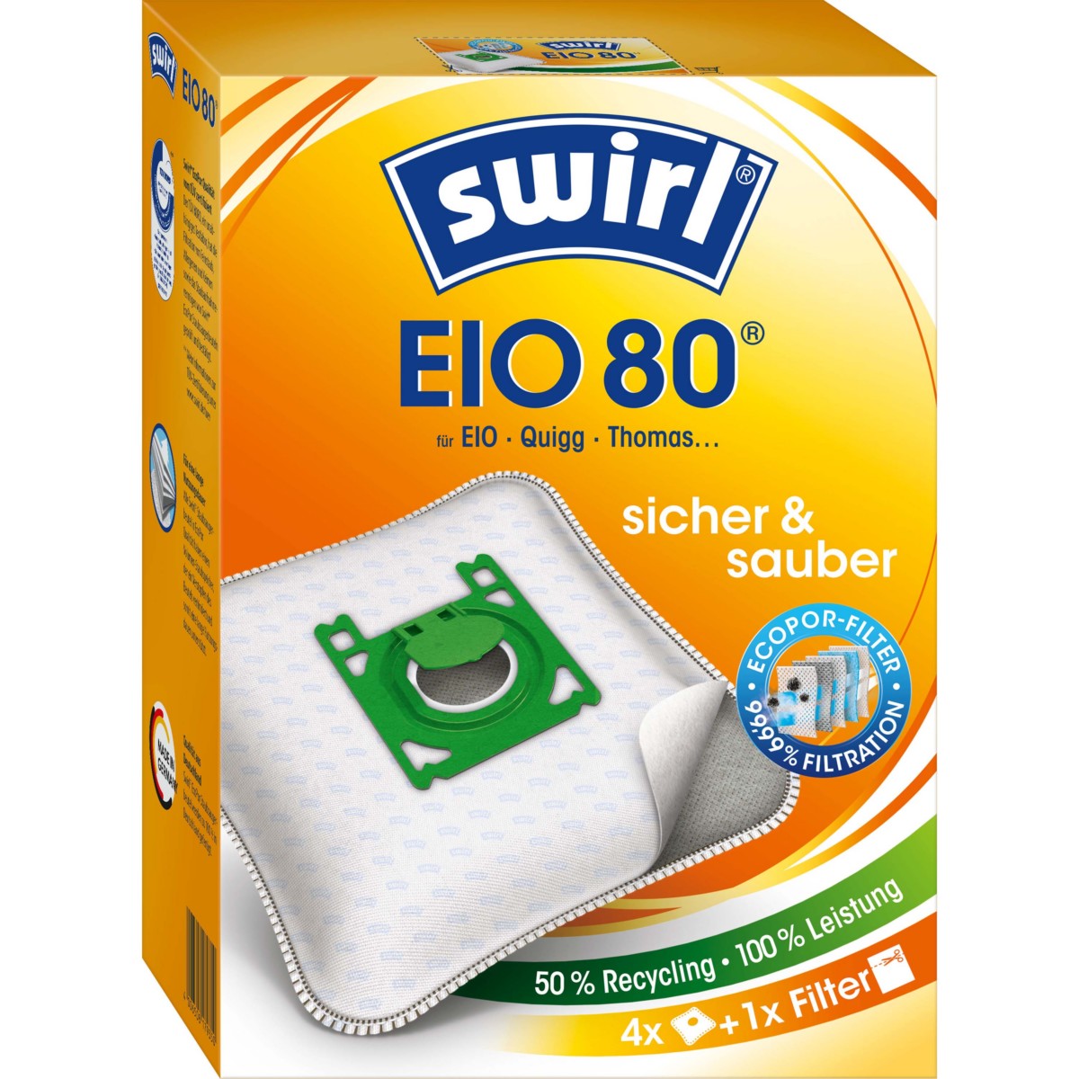 Staubbeutel EIO 80 EcoPor VE4
