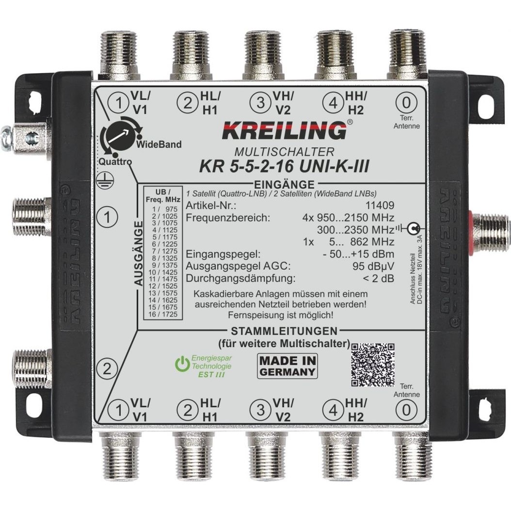 Unicable Kaskaden-MS KR 5-5-2-16 UNI-K