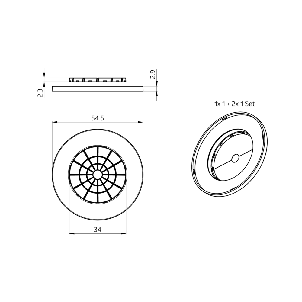 Abdeckring 38522