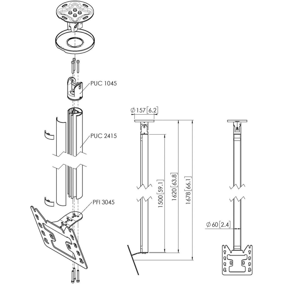 Einzelprofil VESA 200x200 CT241522 si