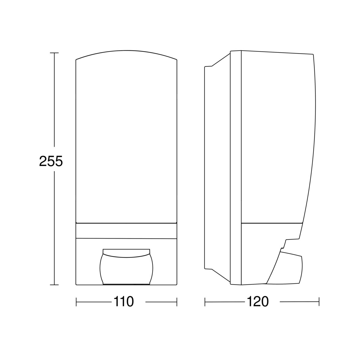 Sensor-Außenleuchte L 1 S weiß