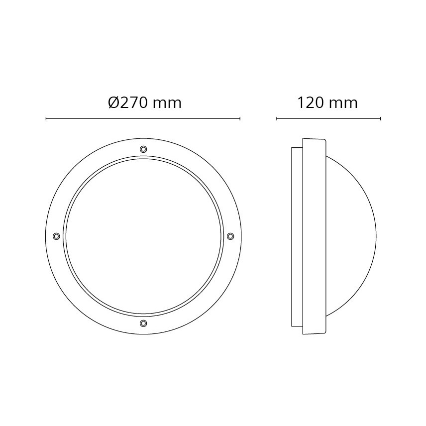 Wandleuchte E27 220-240V 611570