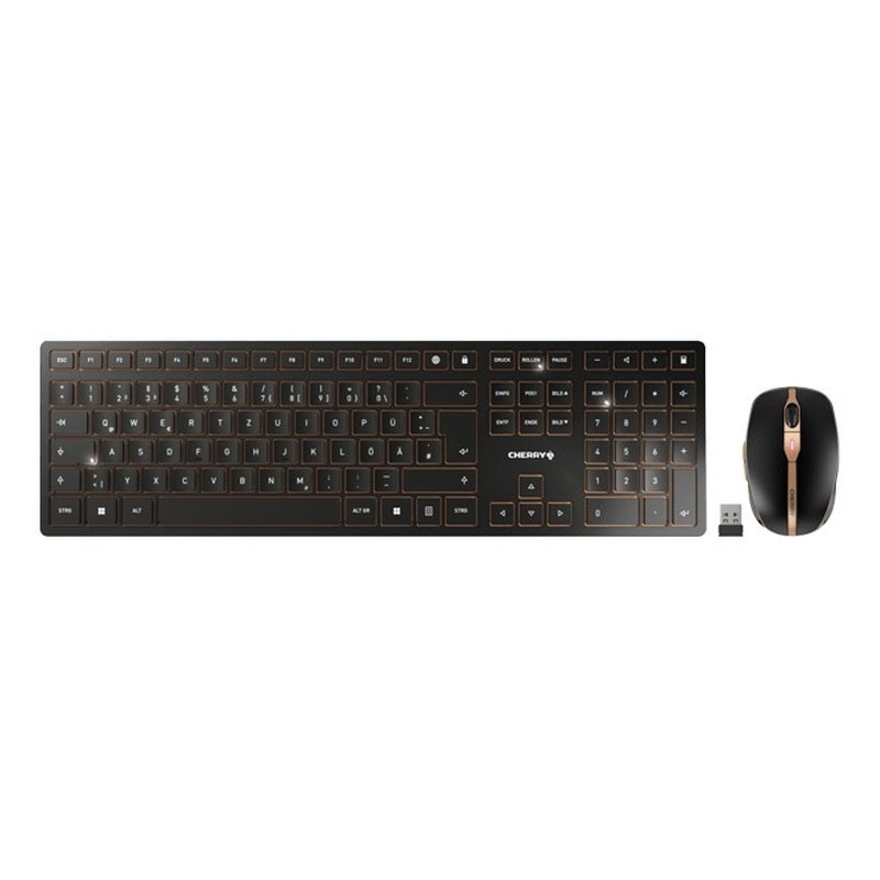 Tastatur-Maus Set Slim BT DW 9100 sw