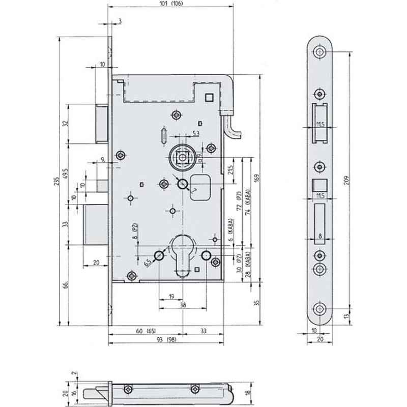 Elektro-Sicherheitsschloss 809M12-72A60E4D