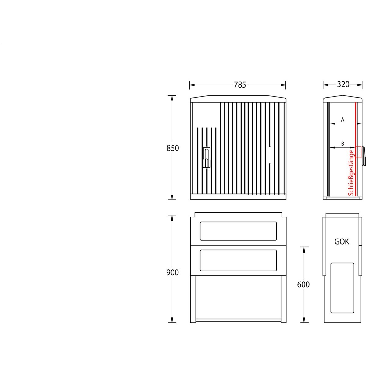 Normschrank IP44 A100-850