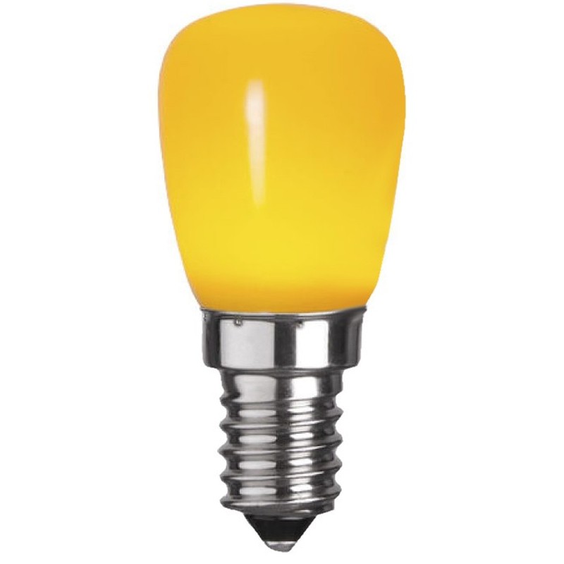 LED-Birnenlampe E14 27x59mm 230V gelb 30883