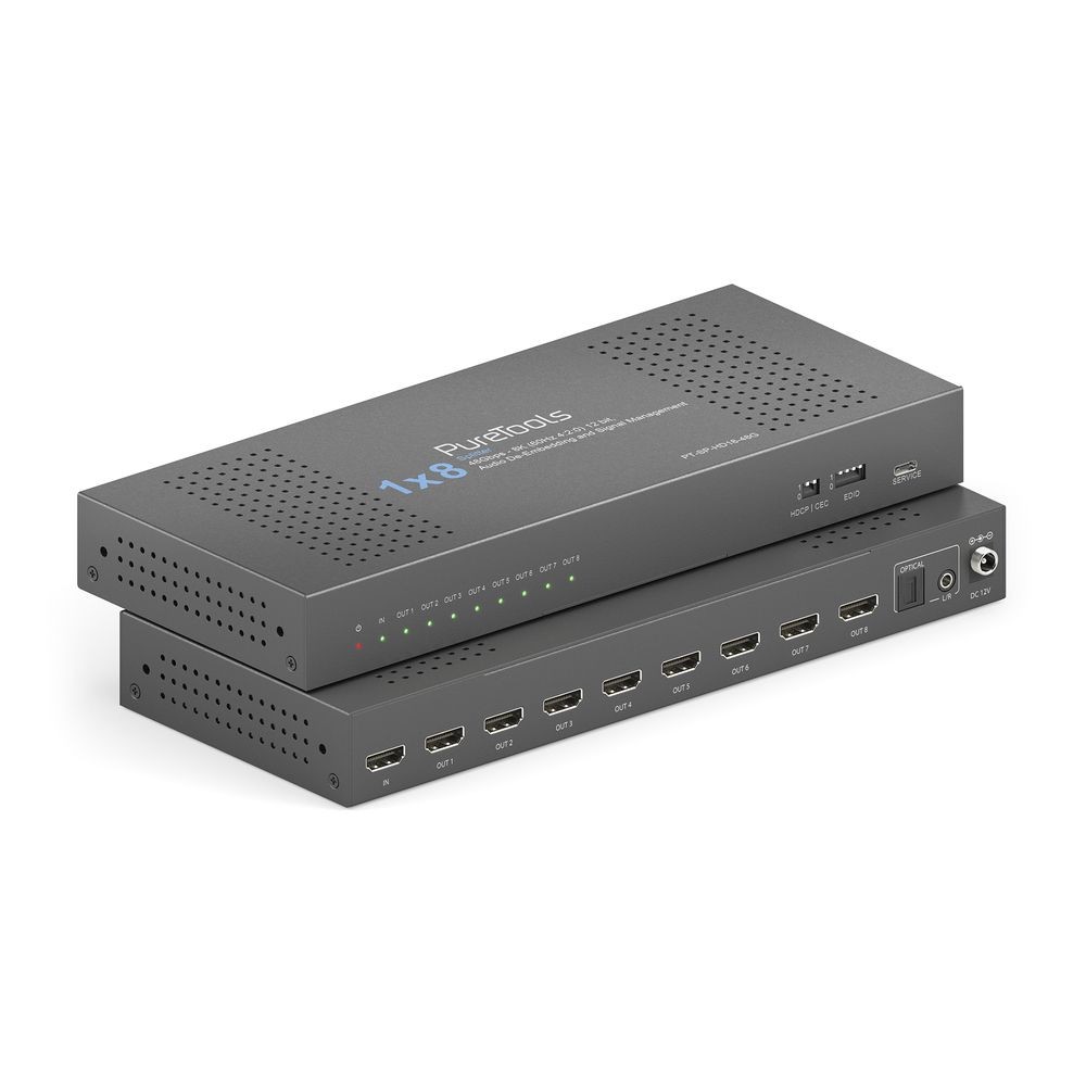 HDMI2.1 Splitter 1x8 PT-SP-HD18-48G
