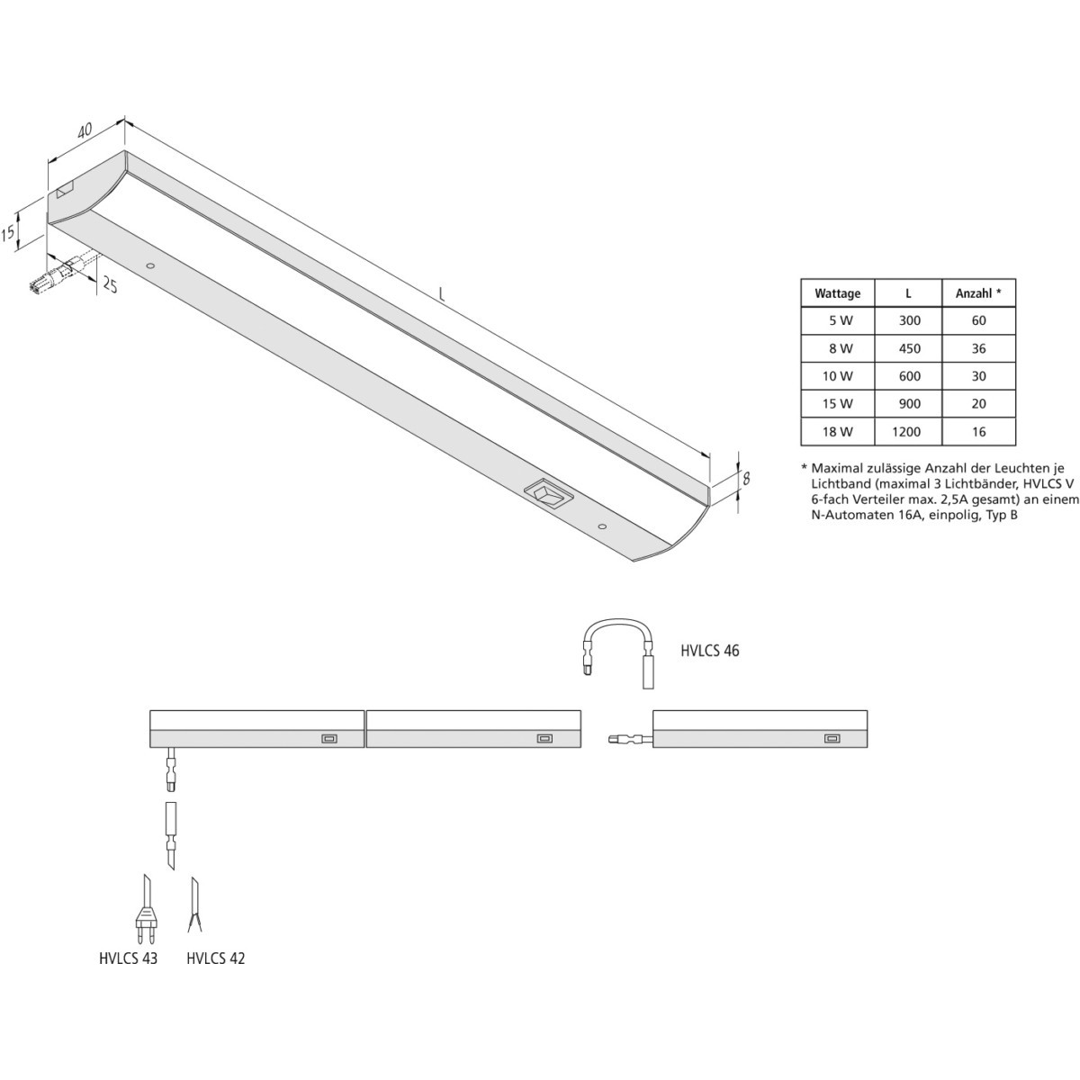 LED-Unterbauleuchte 20202580203