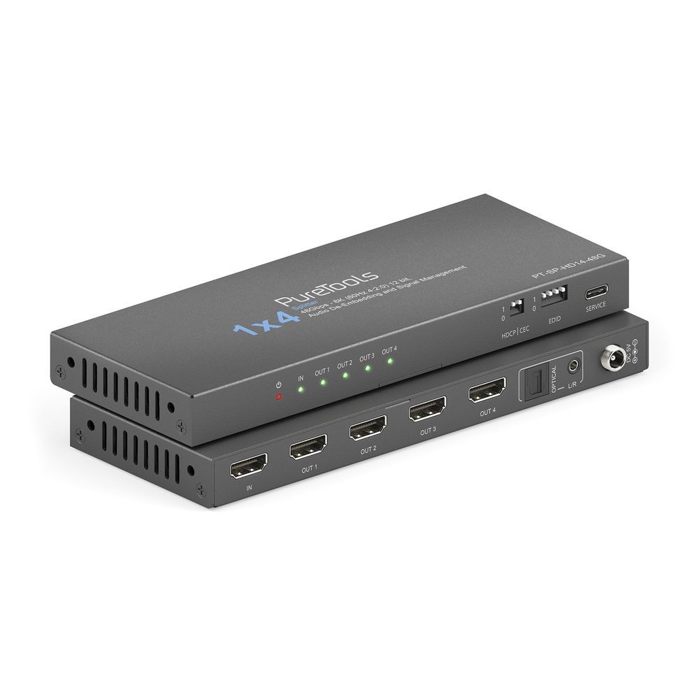 HDMI2.1 Splitter 1x4 PT-SP-HD14-48G