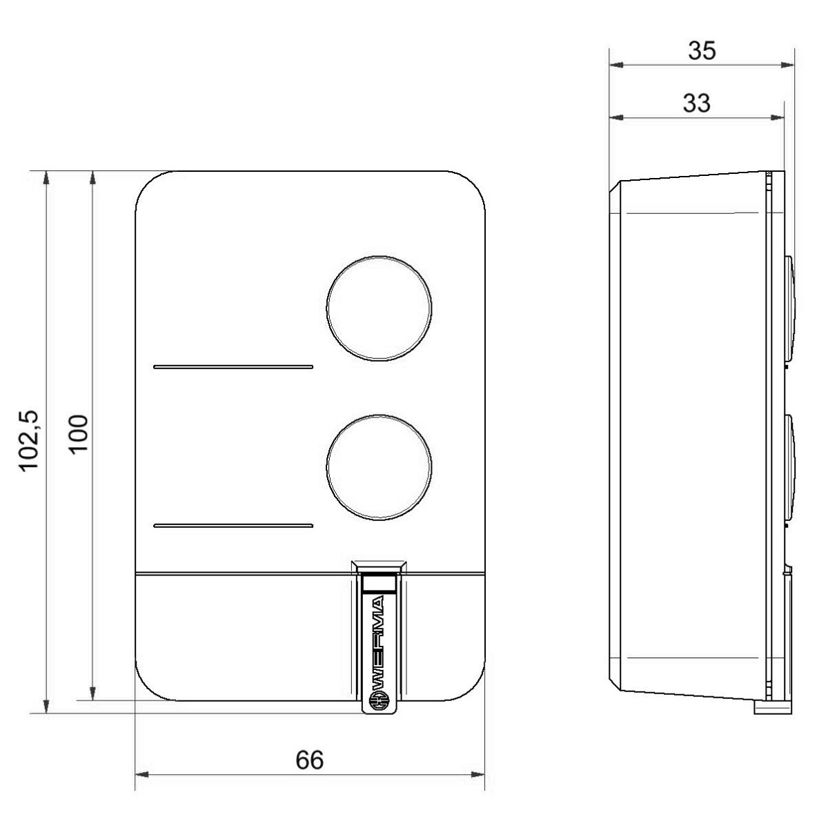 AndonWirelessBOX 2-Tasten 86000016