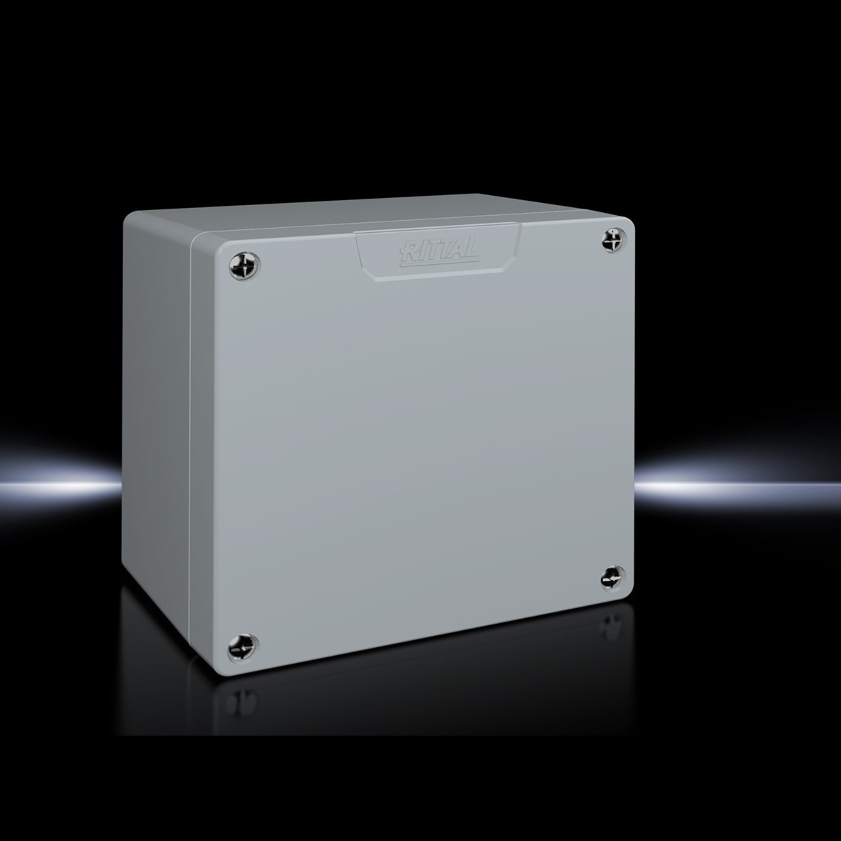 Aluminiumguss-Gehäuse GA 9112.210 BxHxT 160mm x 160mm x 93mm