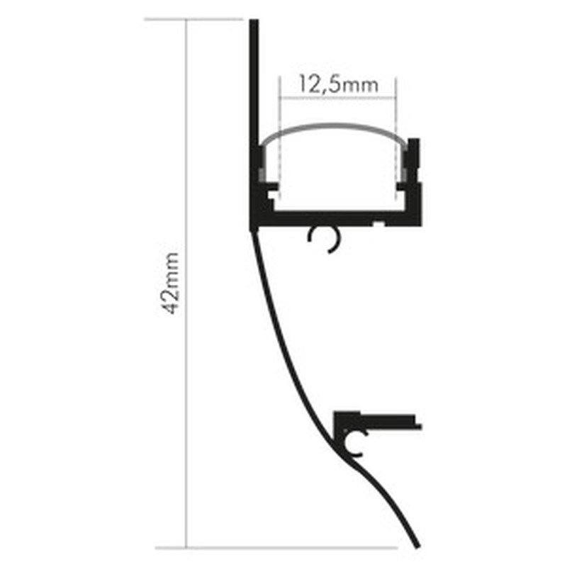 Alu Aufbau-Profil 2m 5011149907