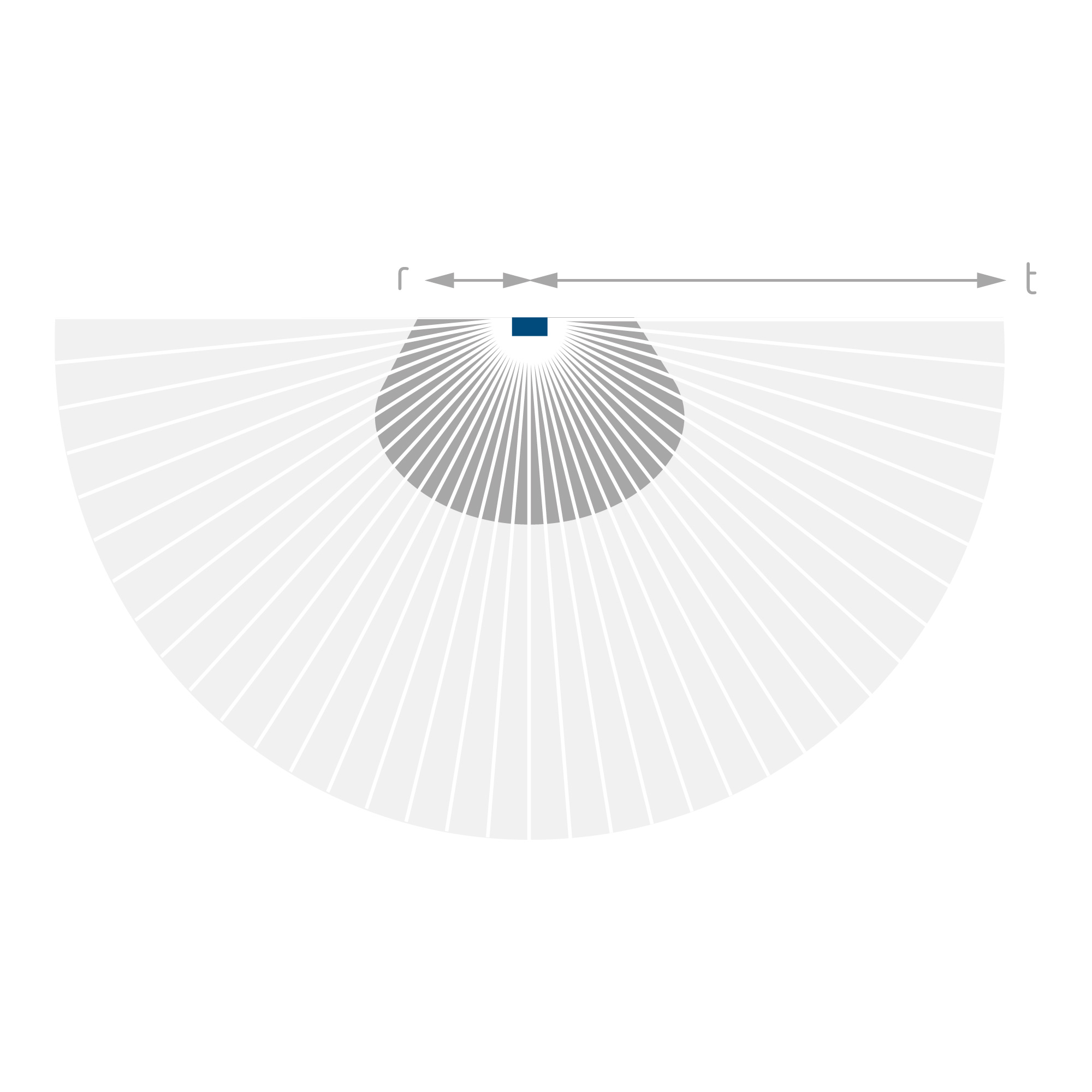 PIRA TO AP Bewegungsmelder Wand außen, 180° halbrund, max. 10 m, Exit-On, 200 W LED 1030206