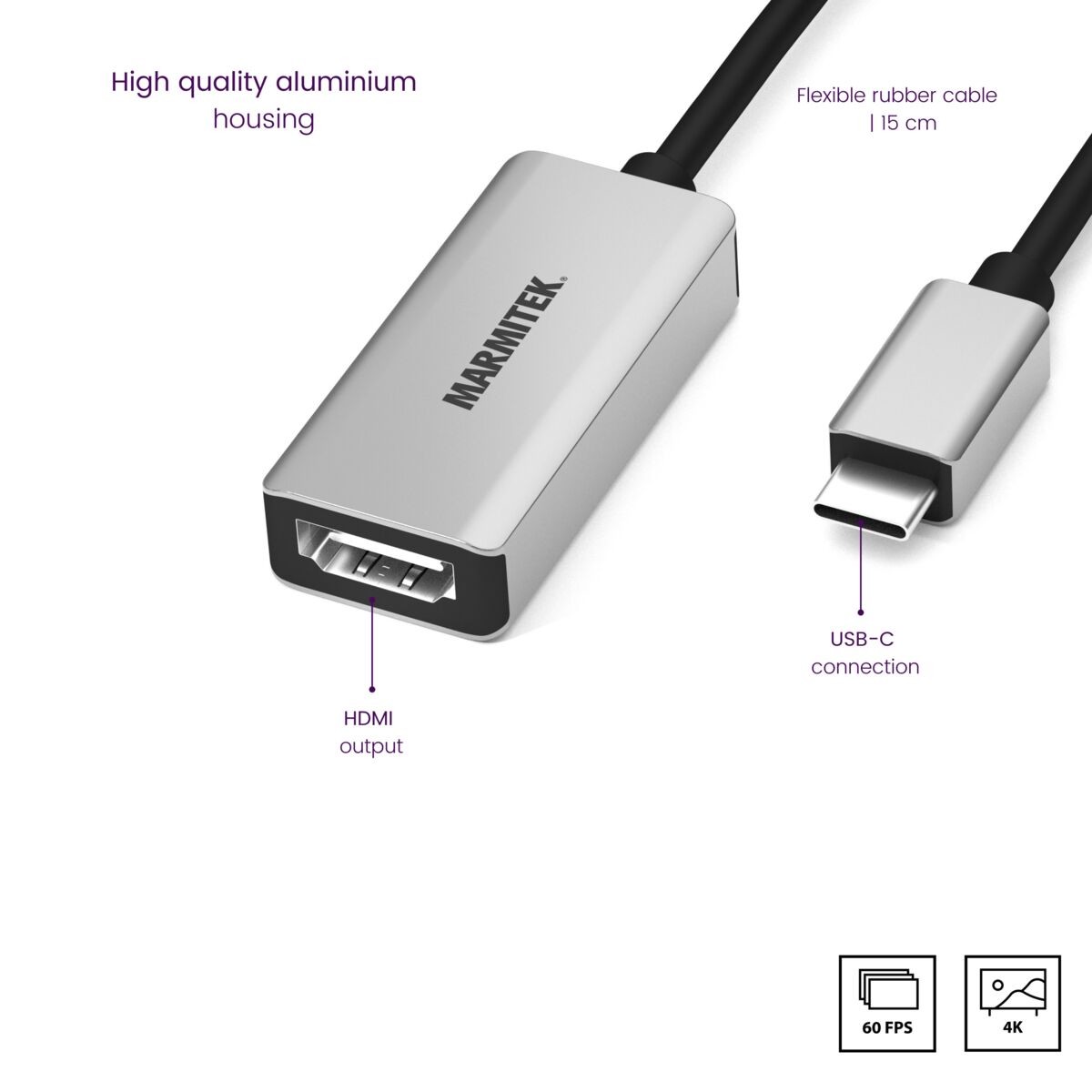 Adapter USB Typ C MARMITEK ConUSB-C/HD