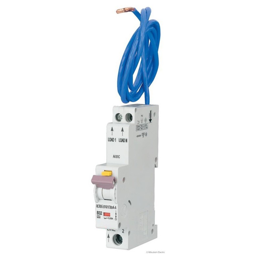 1 MOD RCBO, B-Kurve RCBOE-B10/1/30mA-A