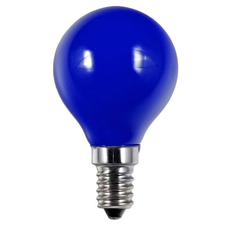 LED-Tropfenlampe E14 45x75mm 220-240V blau 36765