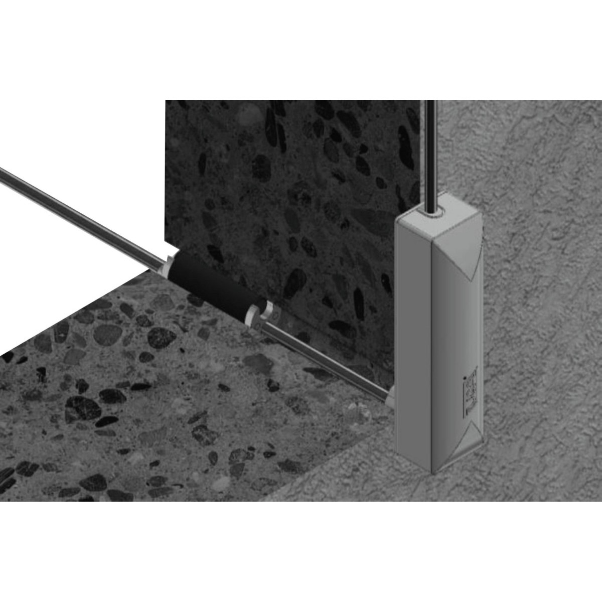 EPDM Gummi-Press-Dichtung GPD-FttH25/G/60/V2A