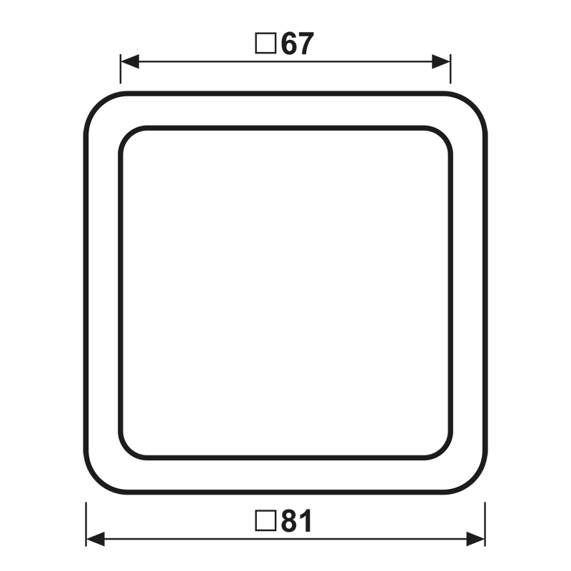 Rahmen 1-fach gr CD 581 GR
