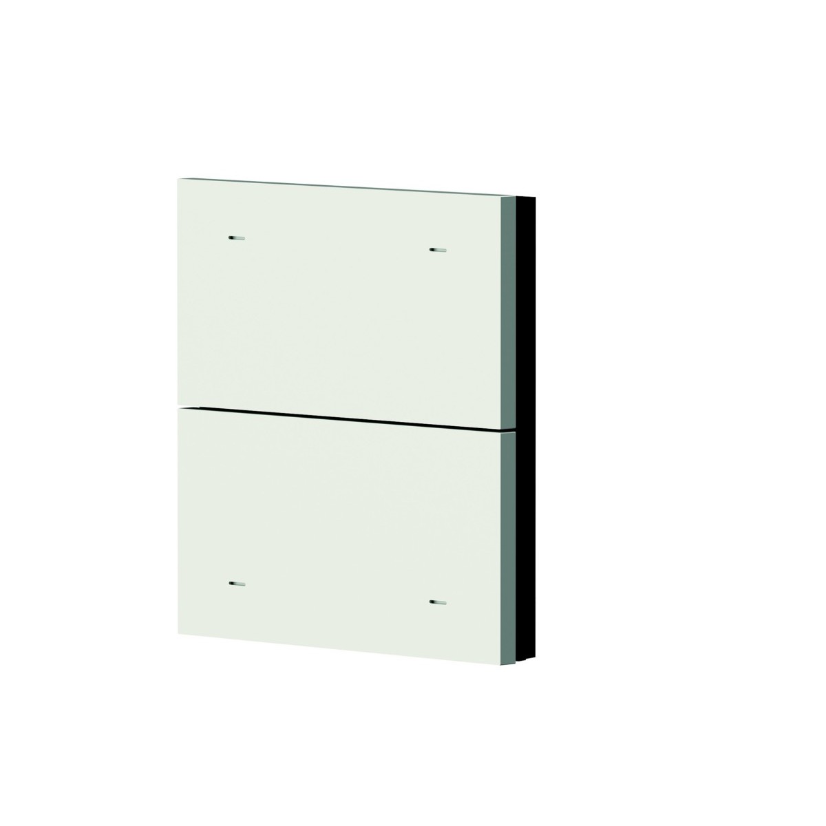 2-fach Wippe Metall weiß iONprime PB 2R MWH