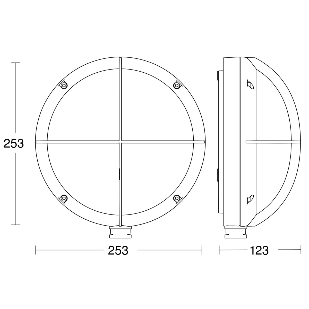 Sensor-LED-Außenleuchte L 331 S ANT 3000K