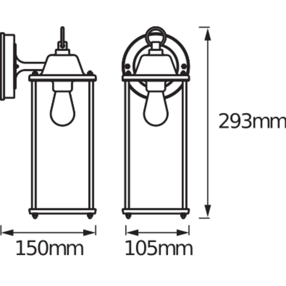 Wandleuchte E27 ENDURA#4058075206649